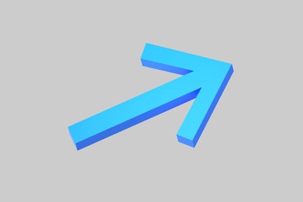 Preview: Directional light blue arrow design