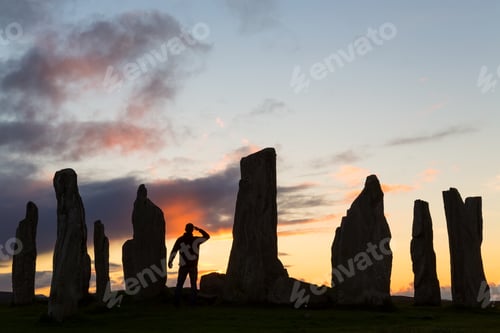 Preview: Callanish Standing Stones, Isle of Lewis, Outer Hebrides, Scotland, United Kingdom