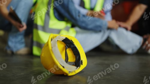 Preview: Industrial warehouse staff having accident in the factory