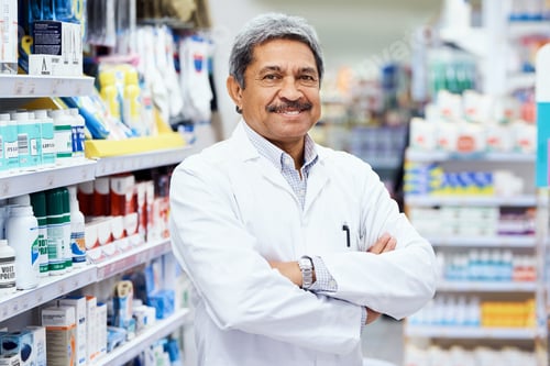 Preview: Here to help you get better. Portrait of a mature pharmacist working in a chemist.