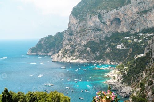 Preview: Tyrrhenian sea coast of Capri, Italy