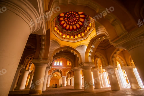 Preview: Ancient Thirumalai Nayak Palace, built in 17th-century, India.