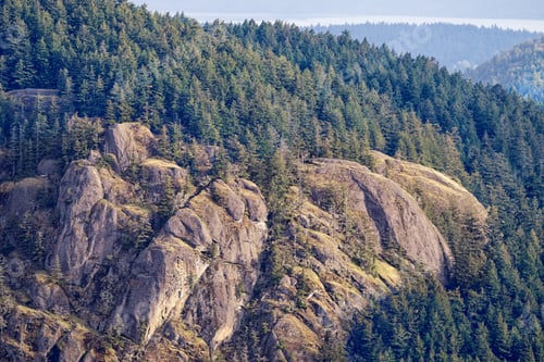 Preview: Scenic view of Mount Maxwell from Mount Bruce, Salt Spring Island, BC Canada