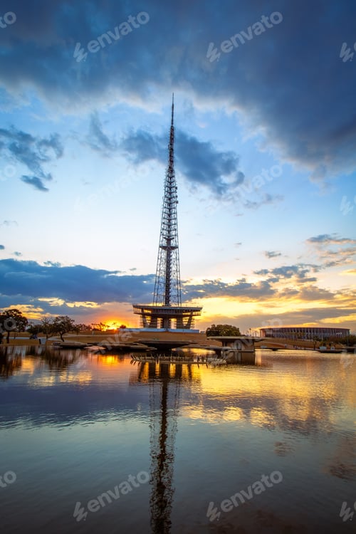 Preview: Brasilia TV Tower at sunset - Brasilia, Distrito Federal, Brazil
