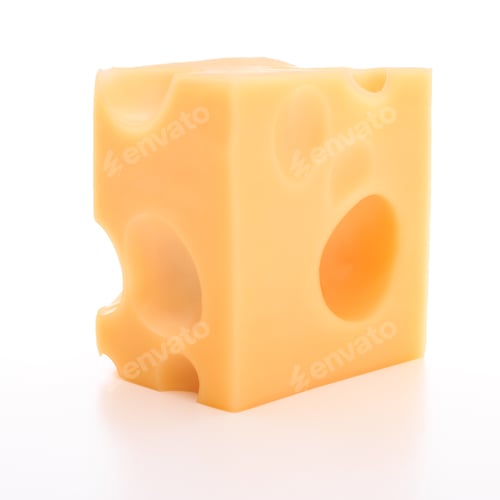 Vista previa: cheese isolated on white background cutout