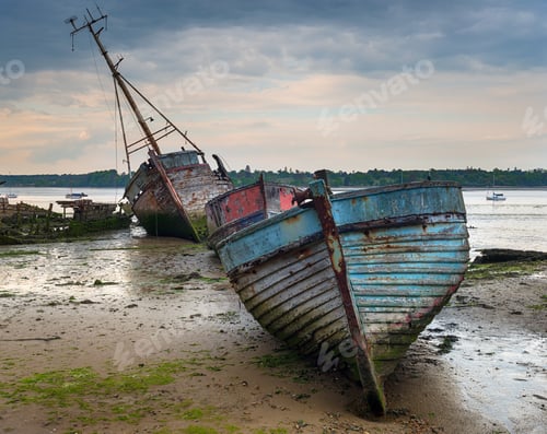 Preview: A Boat Graveyard on the River Orwell in Suffolk