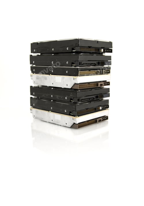 Preview: Stack of hard drives