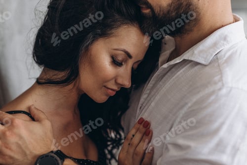 Preview: Beautiful couple in love, tender romantic hug