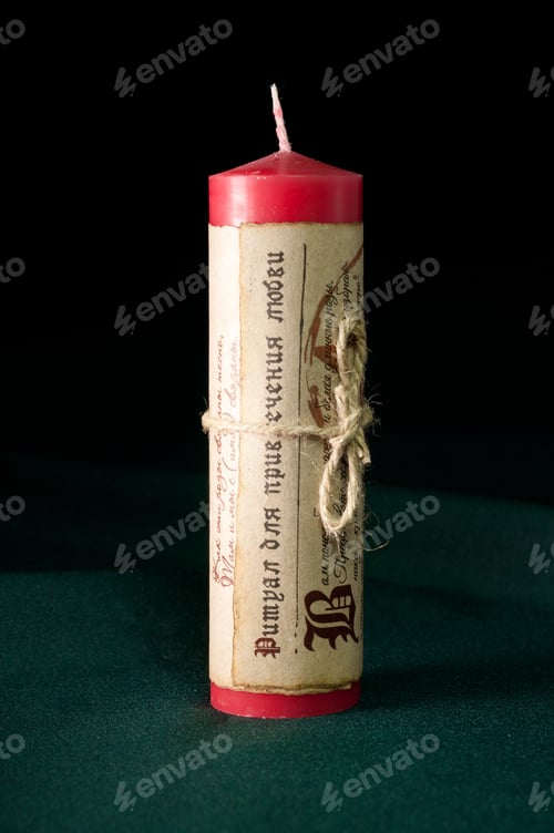 Preview: The magic candle on a colored background