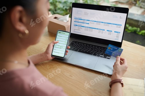 Preview: Woman Paying for Utility Bills Online