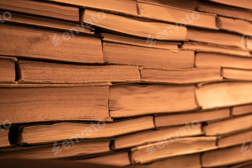 Preview: Old books on the shelves in the library