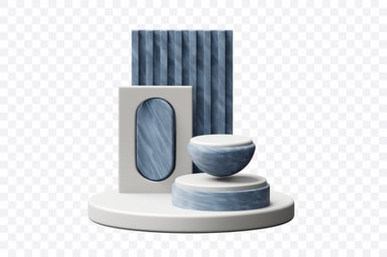 Preview: Abstract 3D Podium Composition