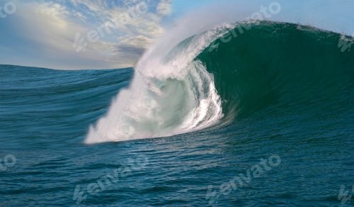 Preview: Big Blue Ocean Wave