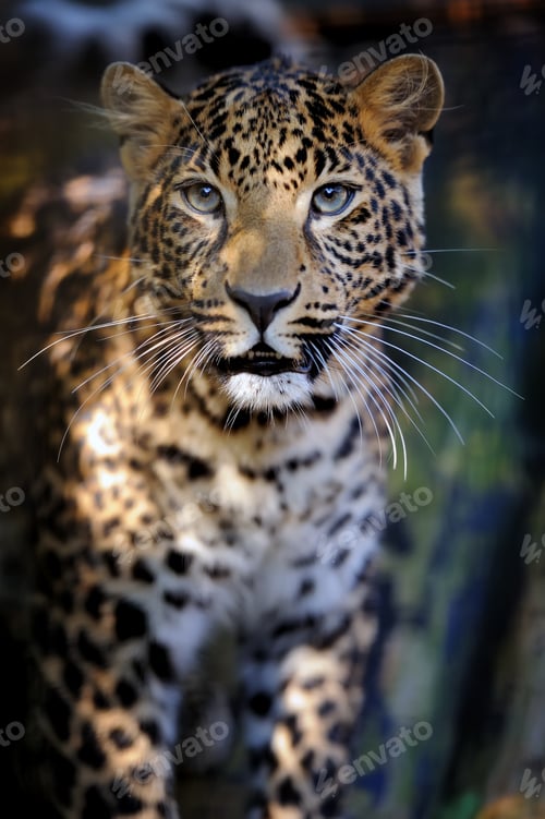 Preview: Close leopard portrait