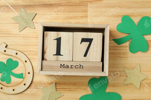 Preview: Different accessories for St.Patrick's Day, top view