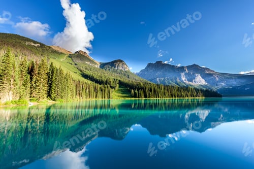 Preview: Beautiful emerald lake, Yoho national park, British Columbia, Canada