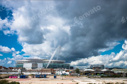 Preview: Impressive stadium under a dramatic cloudy sky