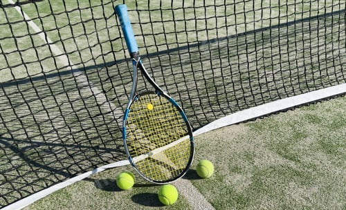 Preview: Tennis Racket and Ball green