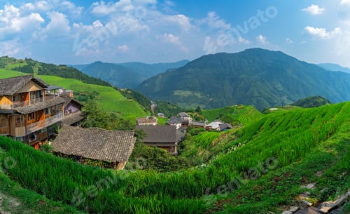Preview: Panorama of cascading Longji Rice Terraces