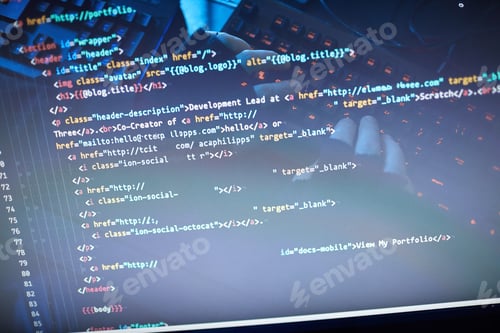 Preview: Man typing computer codes