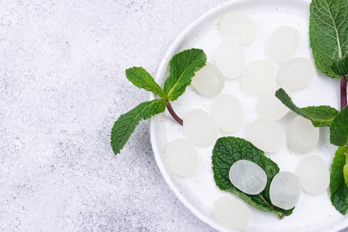 Preview: Sweet hard peppermint candy and mint