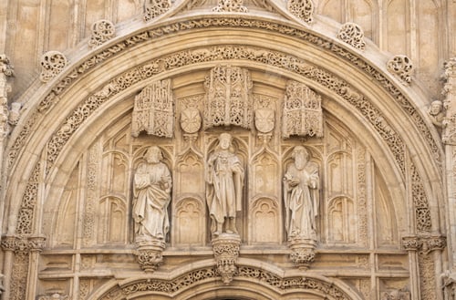 Preview: Gothic Cathedral Facade with Ornate Stone Carvings