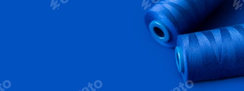 Preview: banner Blue thread macro background clothing sewing material pattern
texture