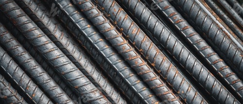 Preview: Close up rebar steel work reinforcement in the construction site.