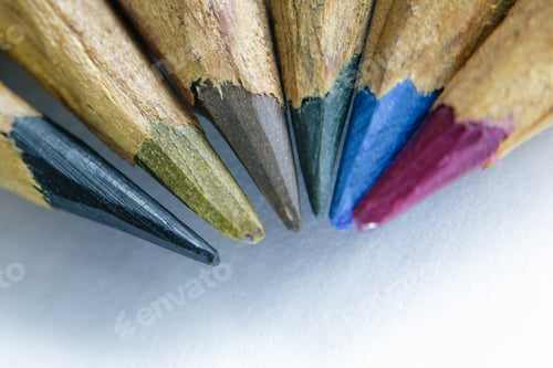 Preview: Casually knife sharpened colored pencils