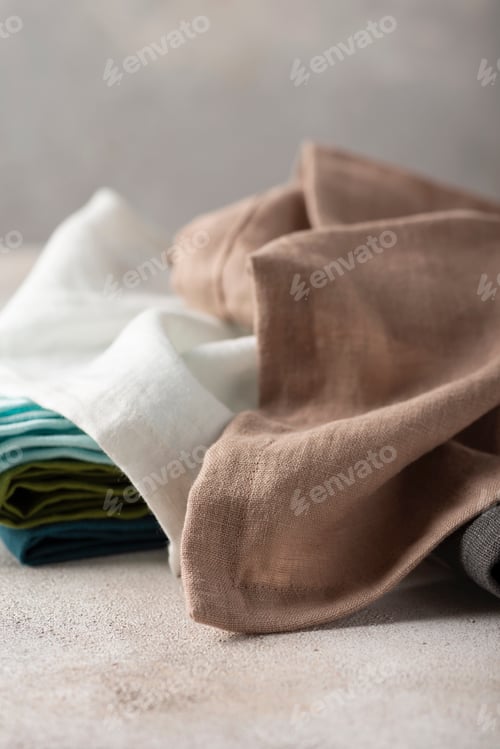 Preview: Set of natural linen napkins