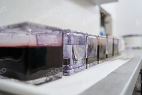Preview: Close-up photo of medical stuff in the laboratory