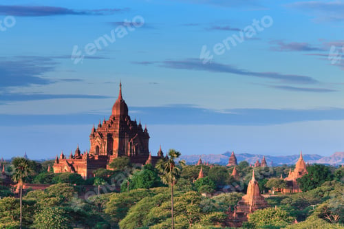 Preview: The Temples of bagan at sunrise, Bagan, Myanmar