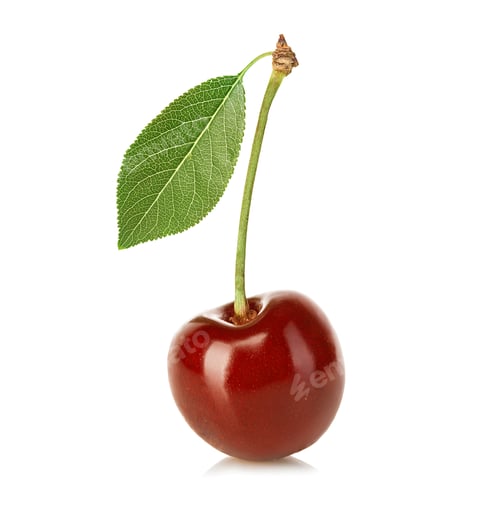 Preview: Cherry isolated on white background