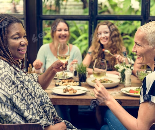 Preview: Women Communication Dinner Together Concept