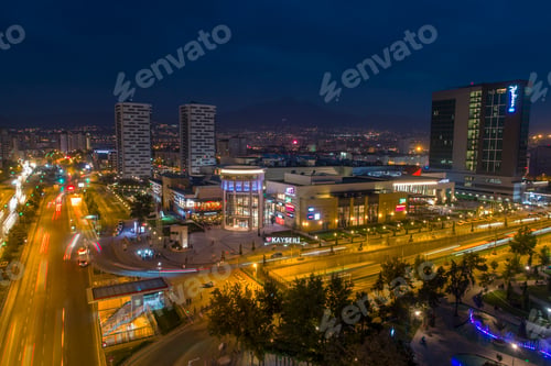 Preview: Urban Street Scenery Traffic Lights Aerial View