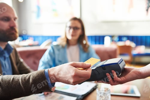 Preview: Paying for lunch in cafe
