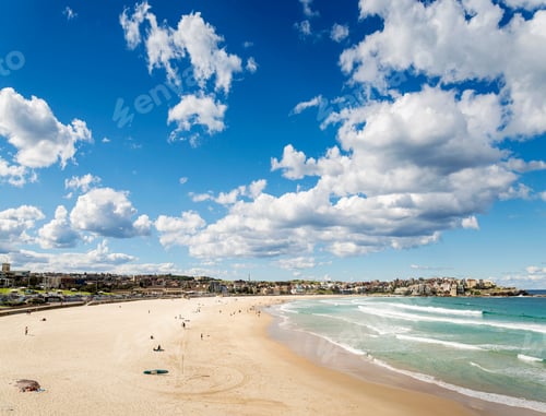 Preview: sunny day view of bondi beach in sydney australia