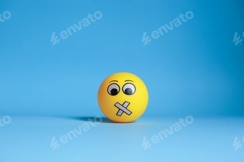 Preview: Silent or can't talk emoticon