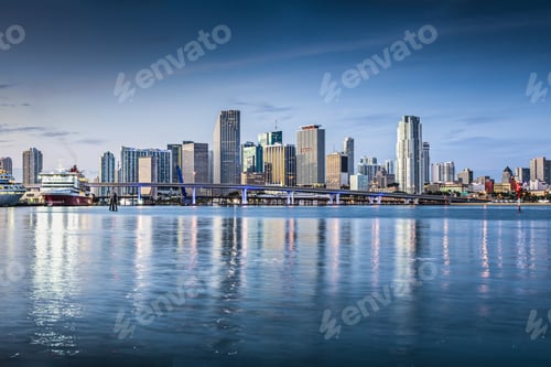 Preview: Miami, Florida, Usa Downtown Skyline.