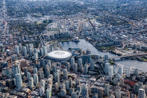 Preview: Downtown Vancouver, British Columbia, Canada. Aerial View