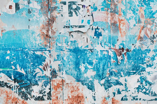 Preview: Torn ripped poster paper surface as abstract grunge background