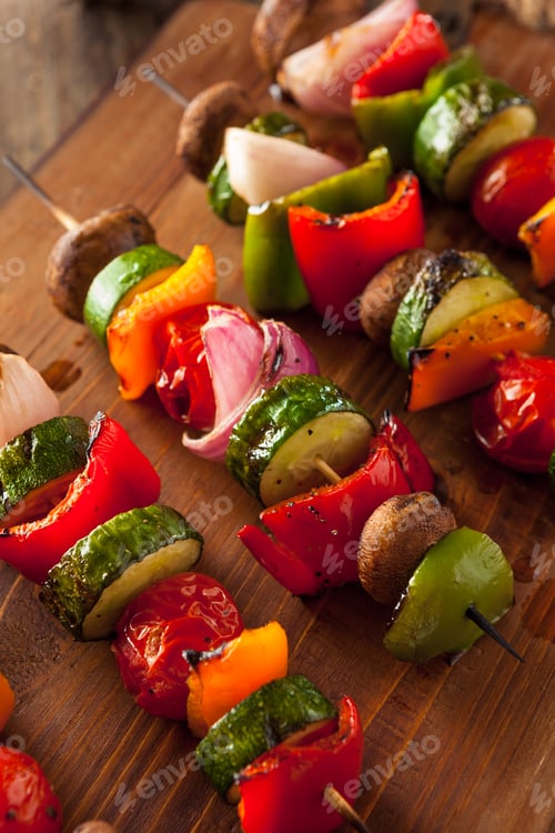 Preview: Organic Homemade Vegetable Shish Kababs