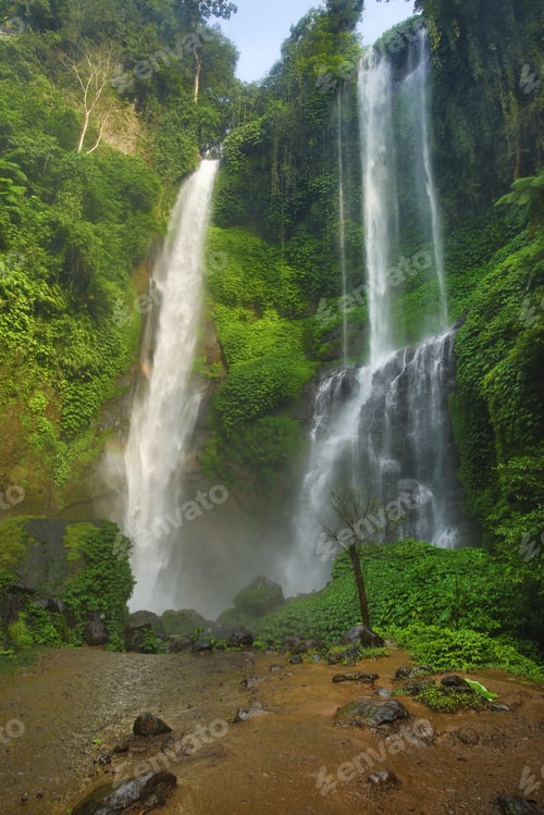 Preview: Beautiful and powerful Sekumpul waterfall in Bali, Indonesia