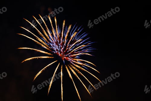 Preview: Scenic view of fireworks illuminates the sky with a dazzling display