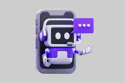 Preview: AI Chatbot Emerging From Smartphone With Chatbox