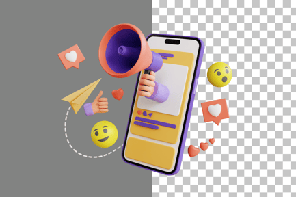 Preview: Mobile Marketing 3D Icon
