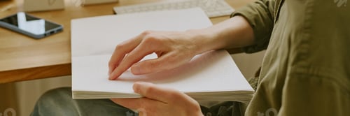 Preview: Header of Male Hand on Page