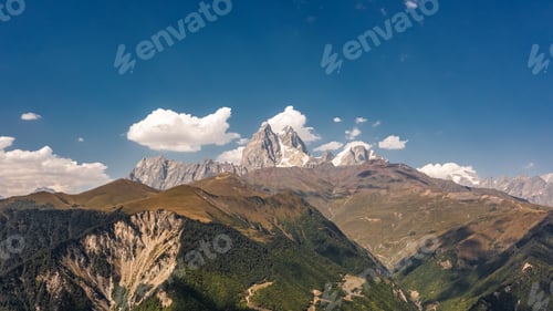 Preview: Aerial view of Ushba mountain
