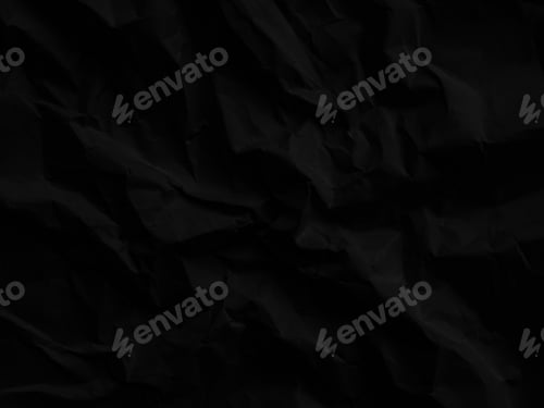 Visualização: Abstrato de fundo preto de papel enrugado