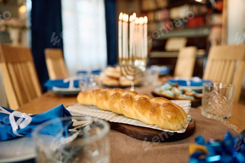 Preview: Challah bread prepared for traditional Hannukah meal.